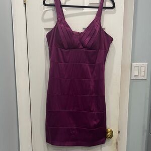 Bisou Bisou Deep Purple Mini Dress